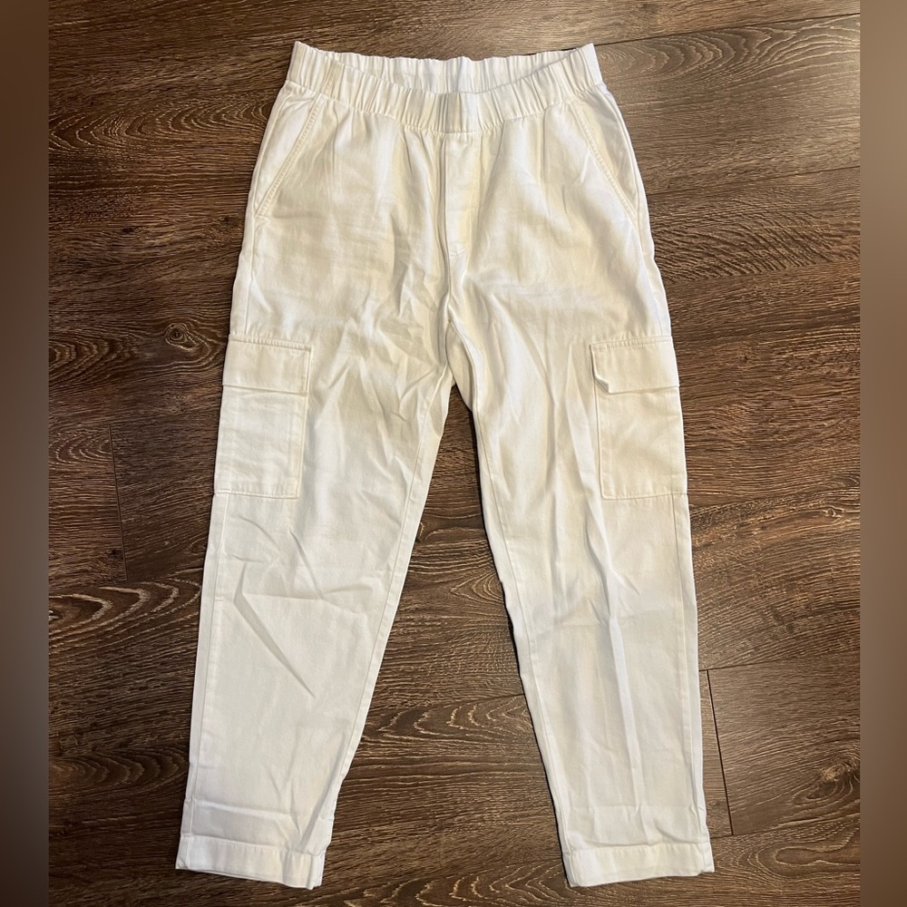 Cargo white pants